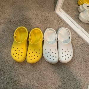 2 pairs of CROCS